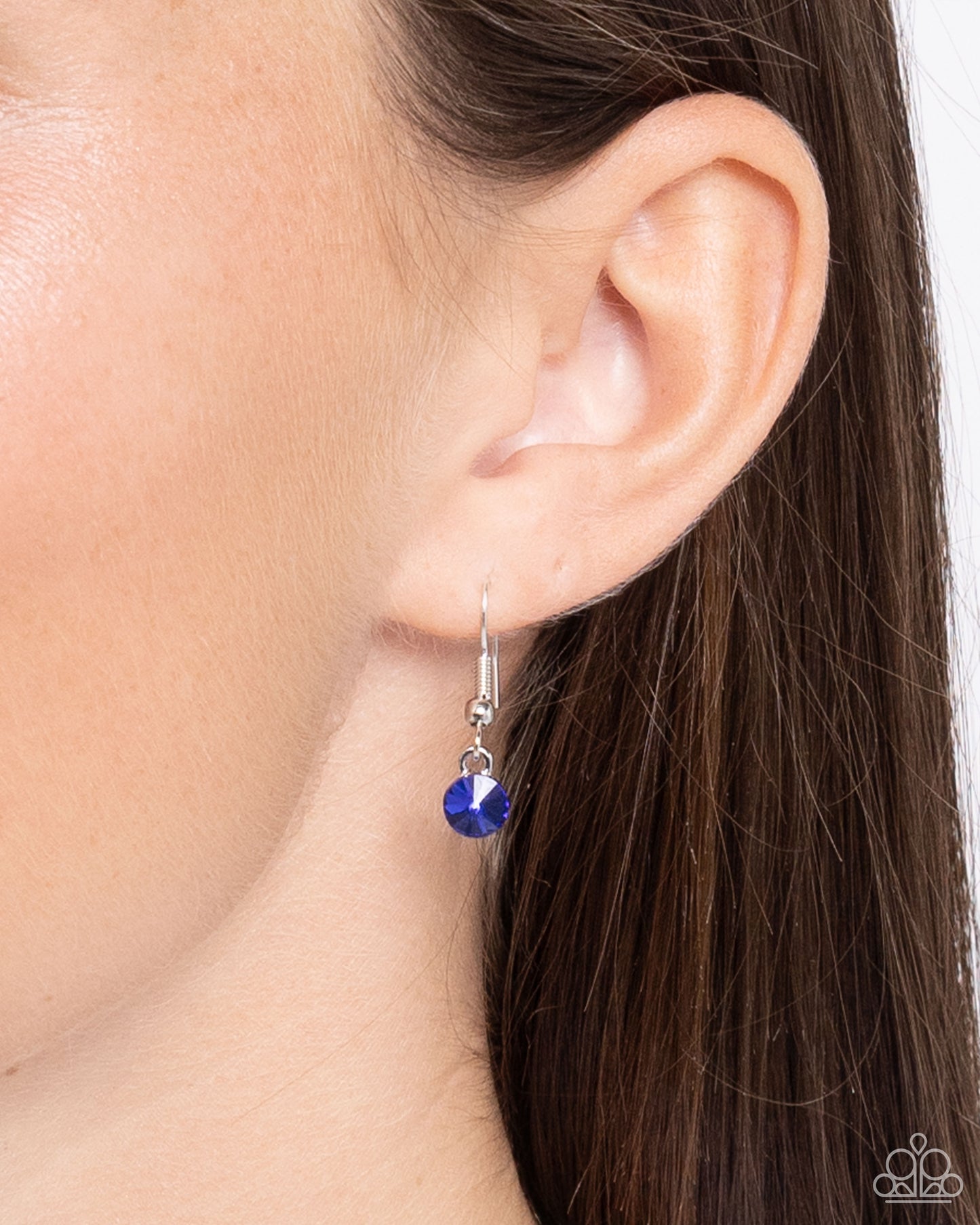 Gallery Glam - Blue Shaped Gems Paparazzi Necklace & matching earrings