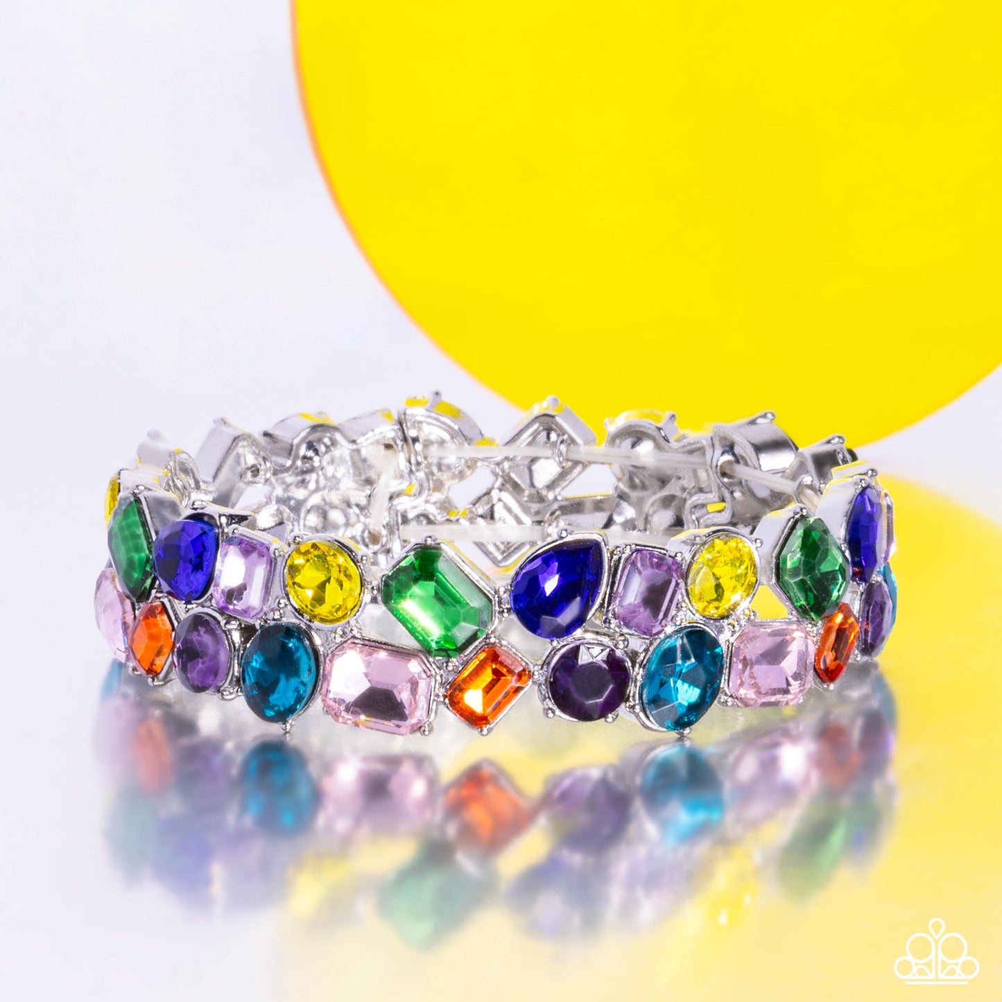 Handcrafted Haven - Multicolored Gems Paparazzi Stretch Bracelet