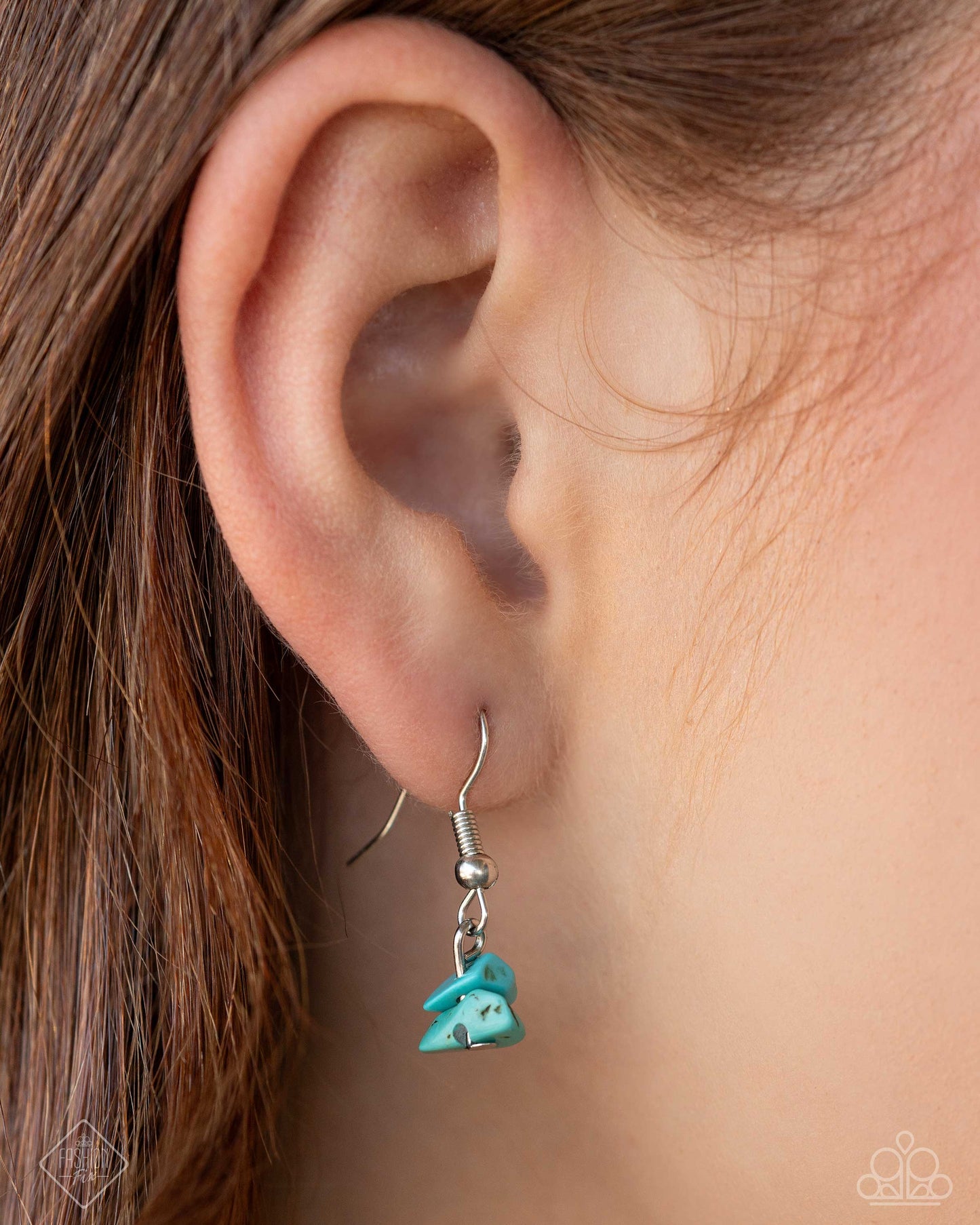 Wild West Whimsy - Blue/Turquoise Stones & Western Inspired Charms Paparazzi Necklace & matching earrings