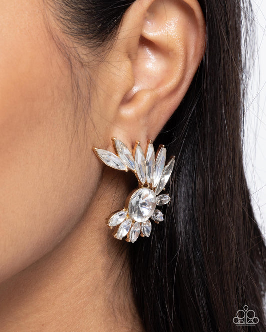 Greek Glam - Gold Greek-Inspired Paparazzi Earrings