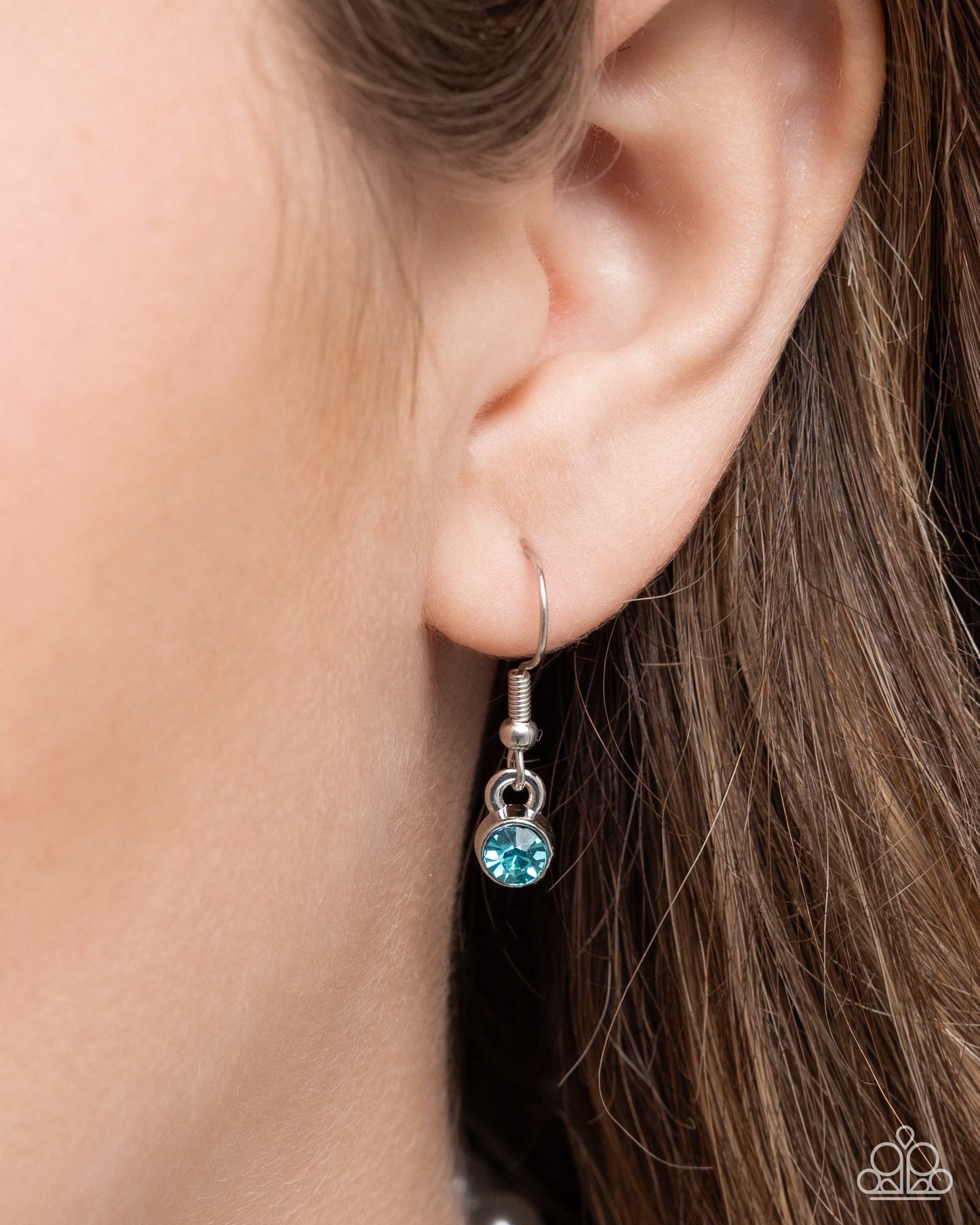 Class Change - Multicolored Rhinestones/White Pearl Strands Paparazzi Necklace & matching earrings