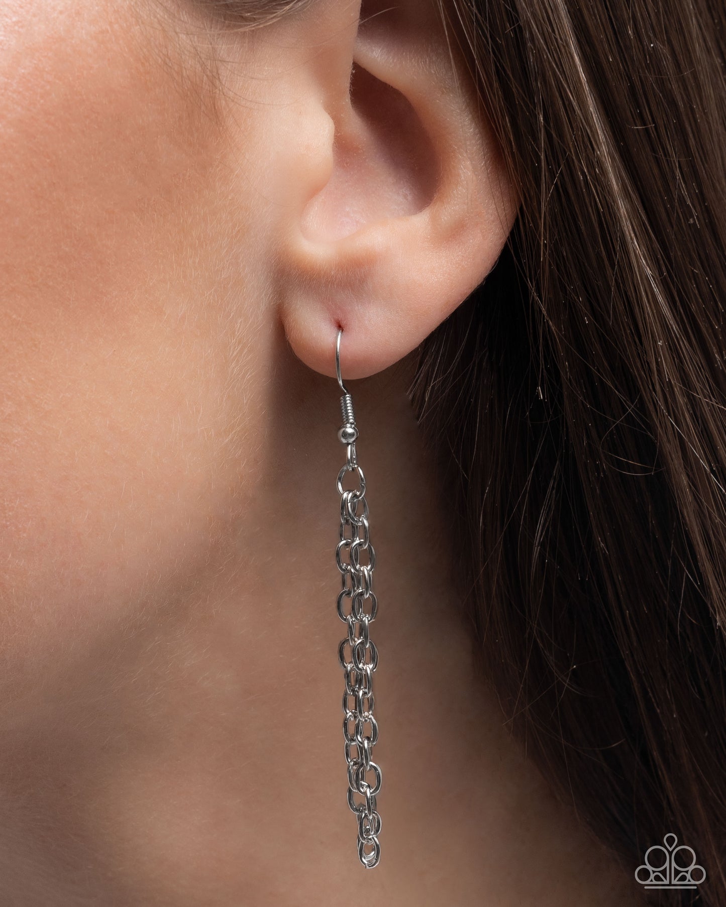 Exemplary Eagle - Silver Eagle Pendant Paparazzi LANYARD Necklace & matching earrings