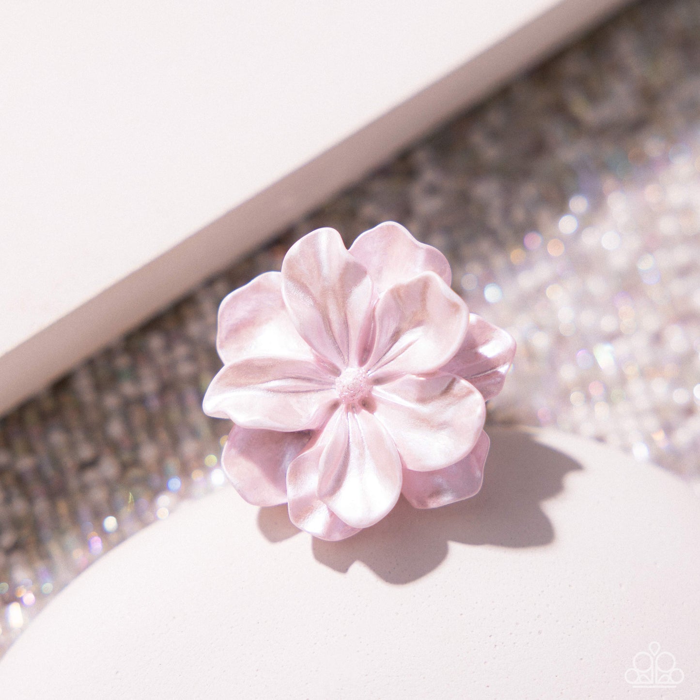 Floral Flex - Pink Flower Paparazzi Ring