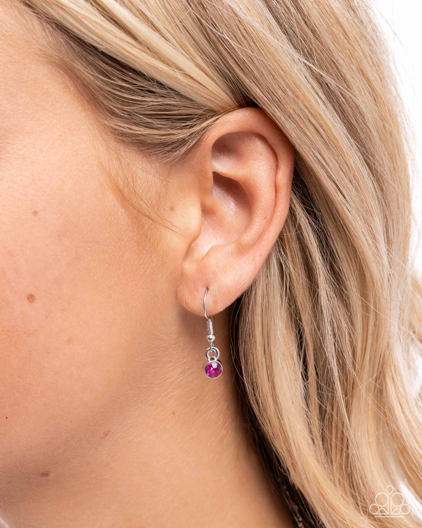 Rebellious Radiance - Multicolored Gems/Thick Silver Curb Chain Paparazzi Necklace & matching earrings