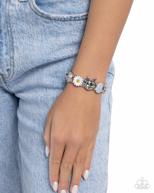 Eager Easter - Multicolored Easter-Inspired Charms Paparazzi Stretch Bracelet