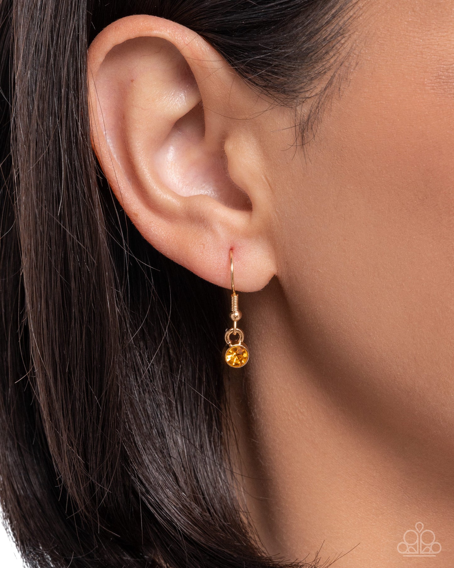 Leafy Lullaby - Orange/Gold Leaf Pendant Paparazzi Necklace & matching earrings