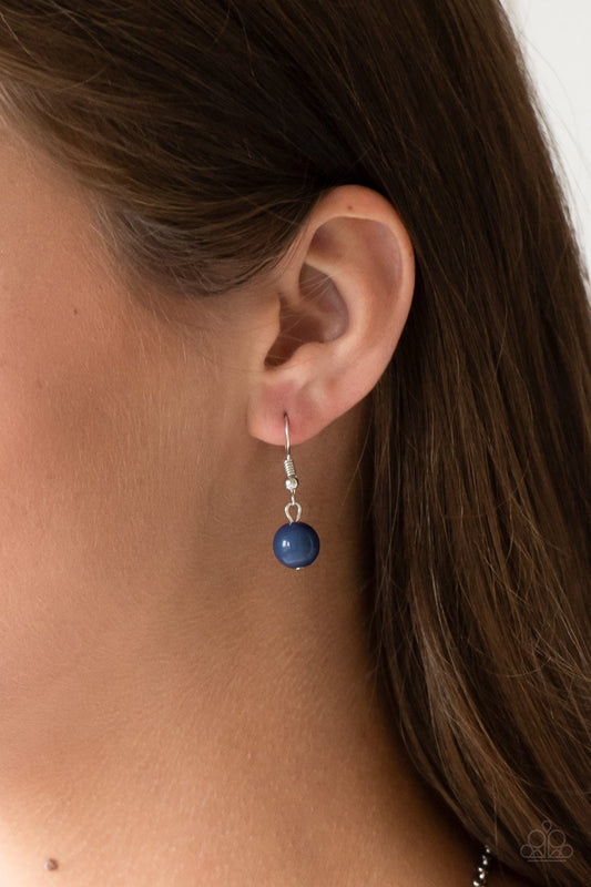Vividly Vivid - Blue Beaded Paparazzi Necklace & matching earrings