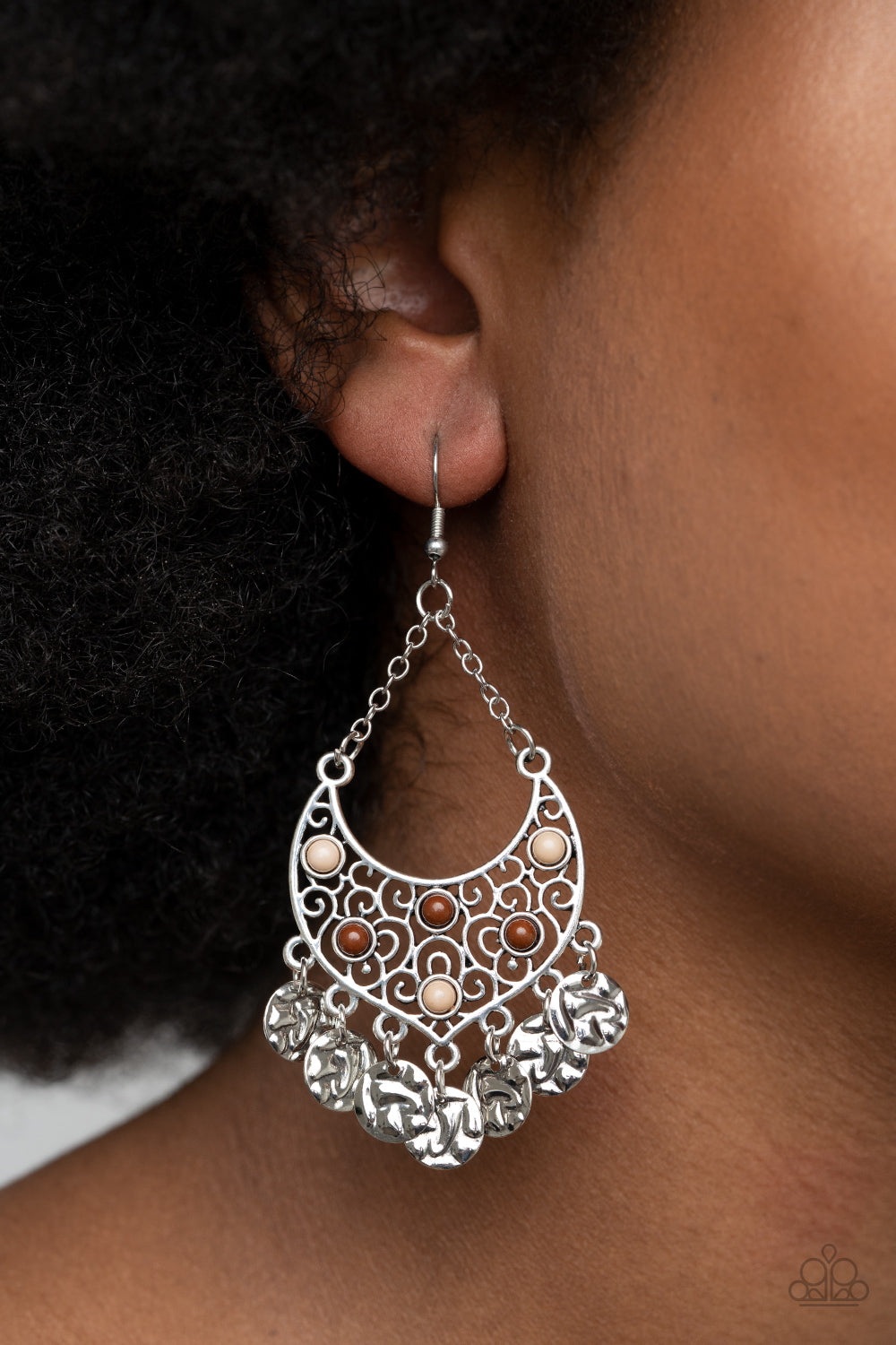 Musical Murals - Brown Paparazzi Earrings