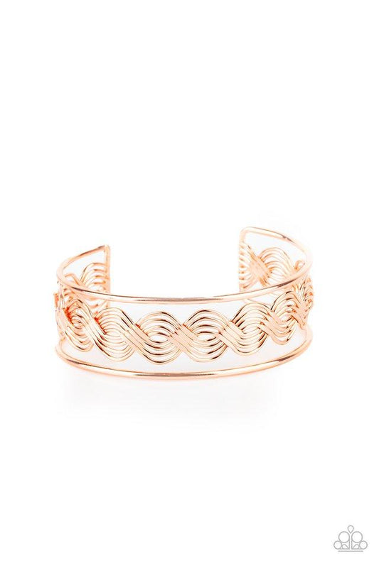 WEAVE An Impression - Copper Wire Paparazzi Cuff Bracelet