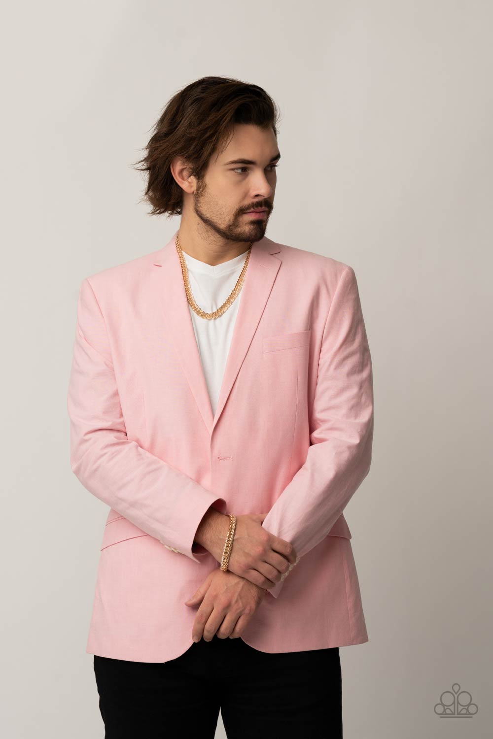 Urban Uppercut - Gold Oversized Chain Paparazzi Men's Necklace