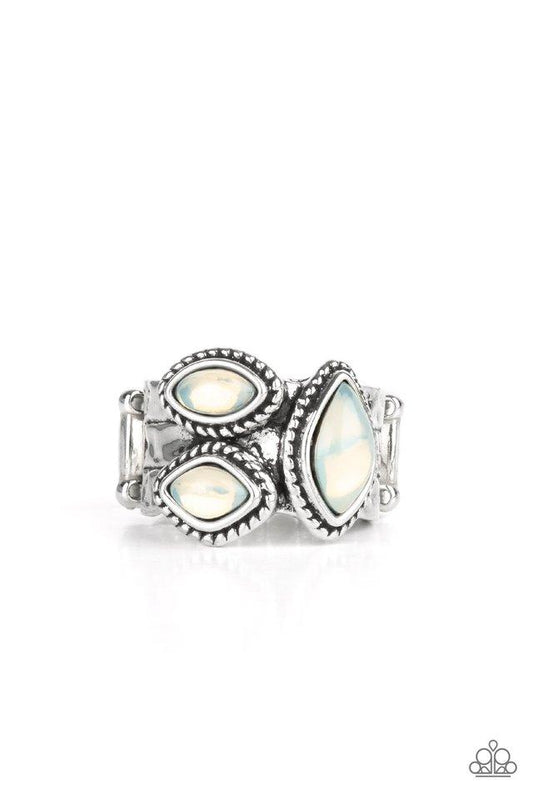 The Charisma Collector - White Opal-esque Stone Paparazzi Ring