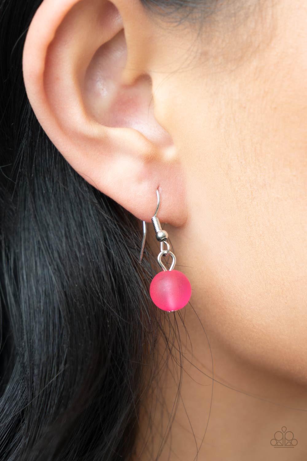 Melrose Melody - Pink Raspberry Sorbet Beaded Paparazzi Necklace & matching earrings