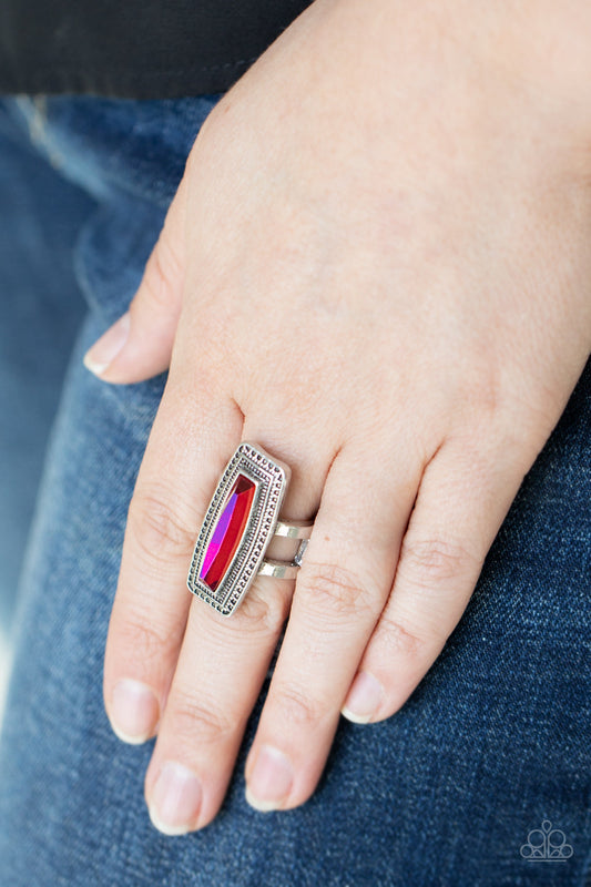 Luminary Luster - Multi Elongated UV Gem Paparazzi Ring