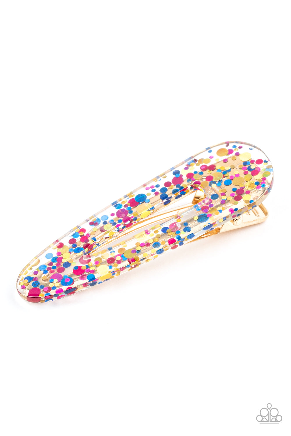 Wish Upon a Sequin - Multi Pink, Gold, & Blue Sequin Paparazzi Hair Clip