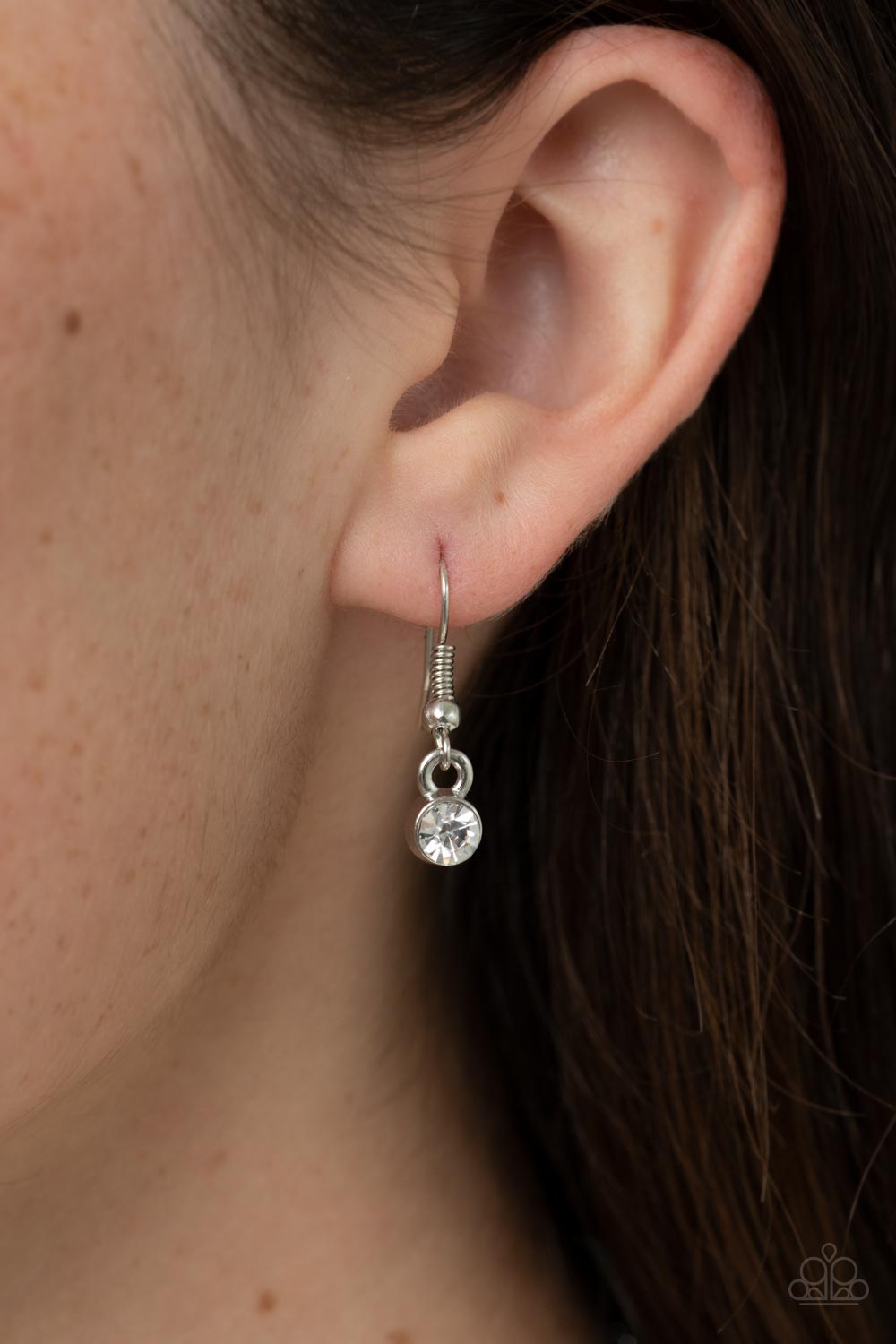 Understated Dazzle - Black Oversized Emerald Cut Rhinestone Pendant Paparazzi Necklace & matching earrings