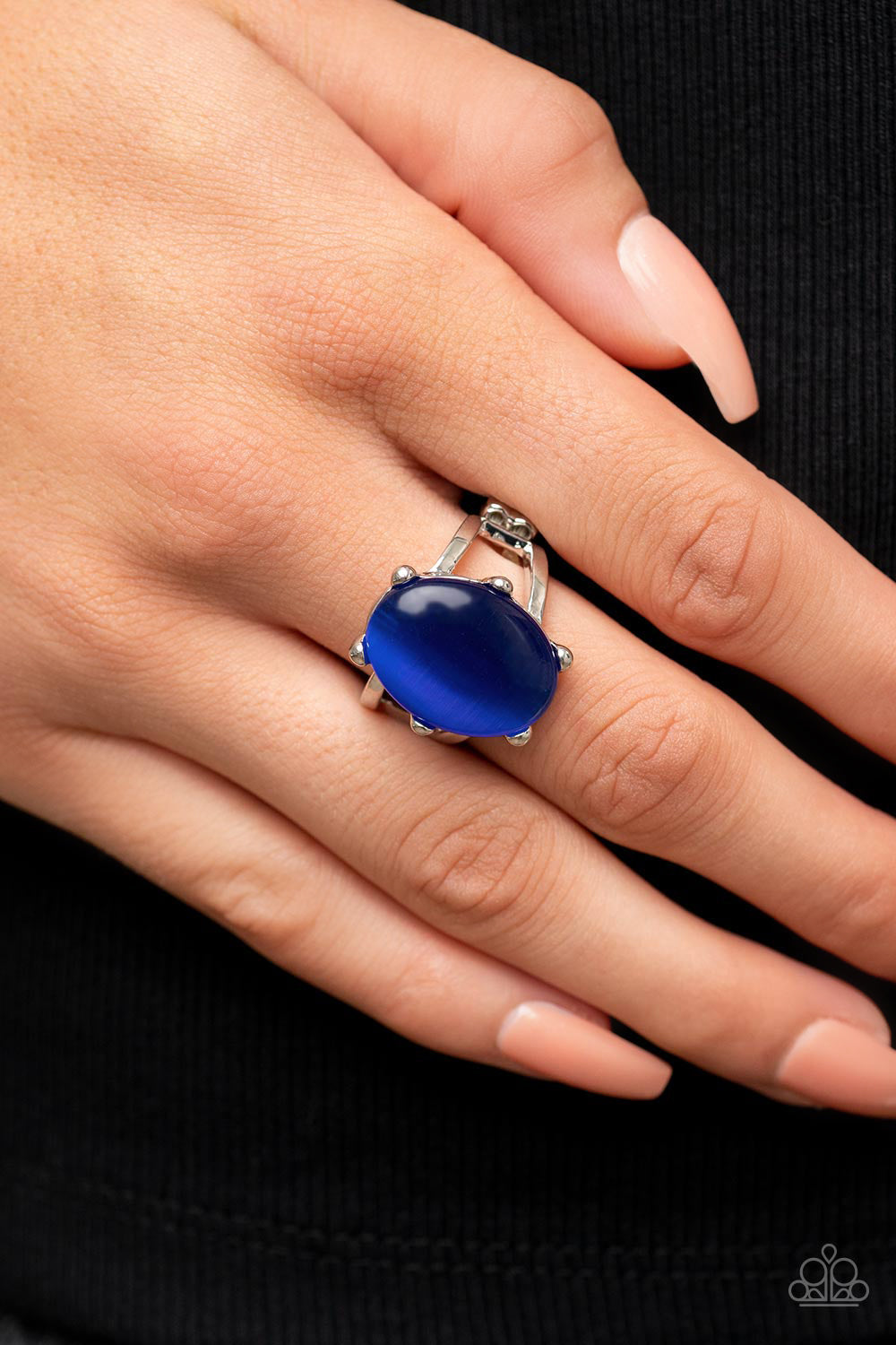 Enchantingly Everglades - Blue Cat's Eye Gemstone Paparazzi Ring