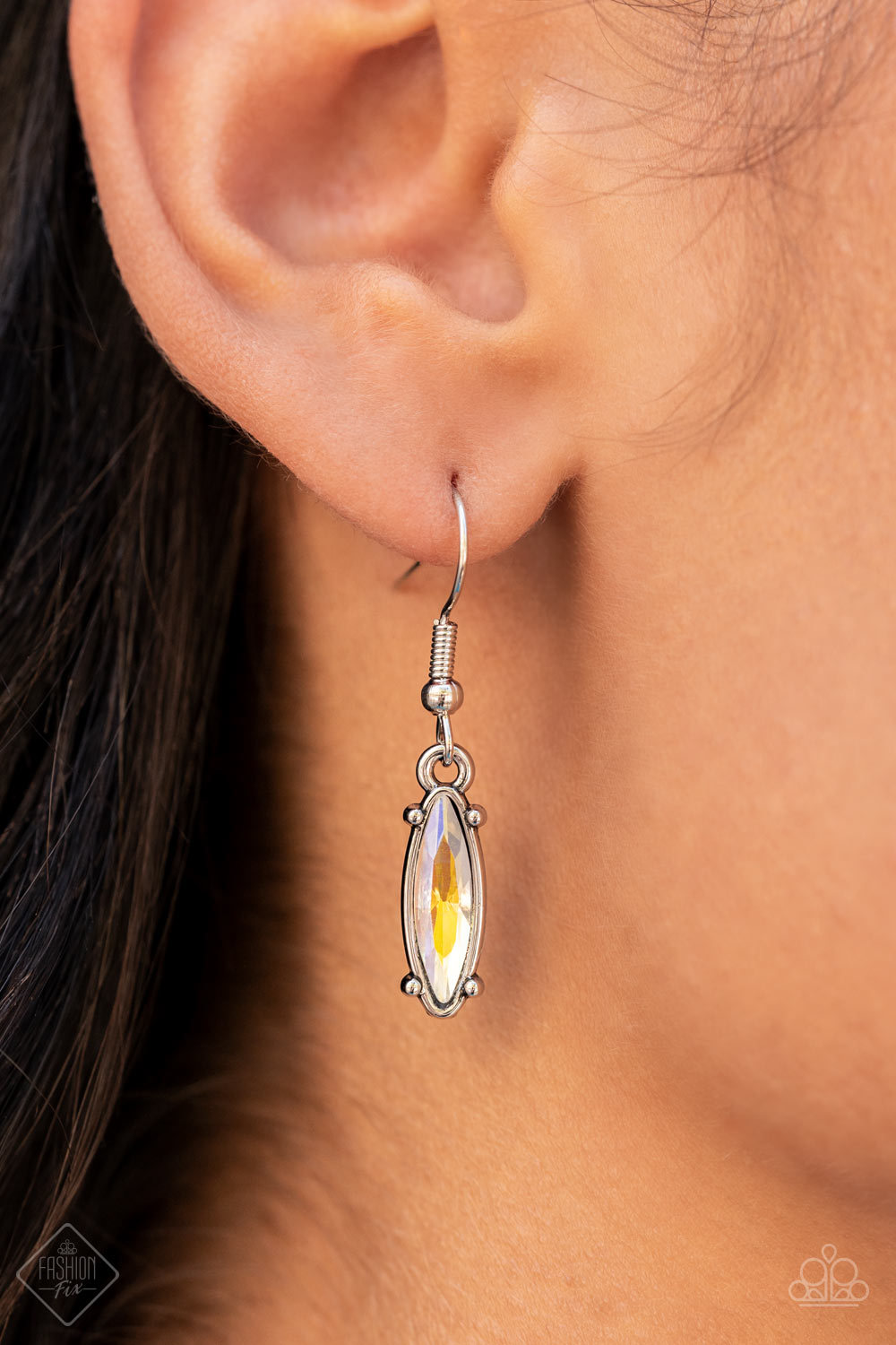 Celestial Cruise - Multi Iridescent Gem Flower Inspired Paparazzi Necklace & matching earrings