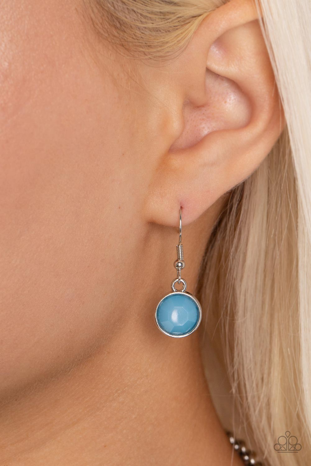 Delectable Daydream - Blue Faceted Bead Paparazzi Necklace & matching earrings