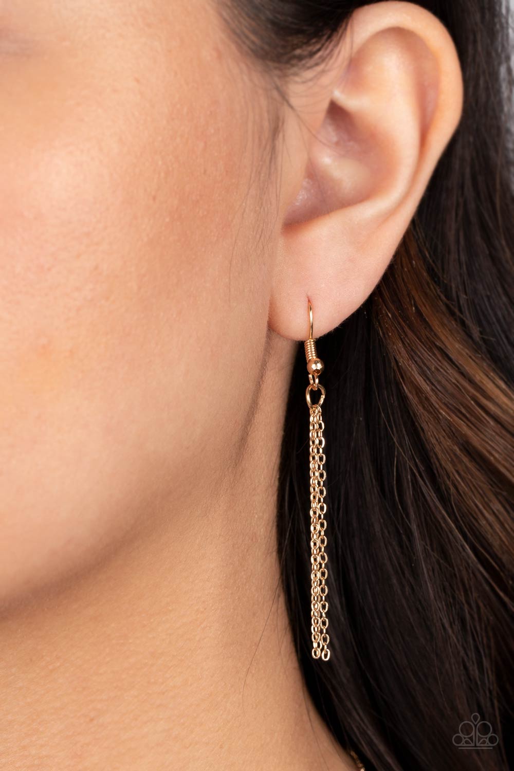 Hugs and Kisses - Gold "X" and "O" Letter Paparazzi Necklace & matching earrings