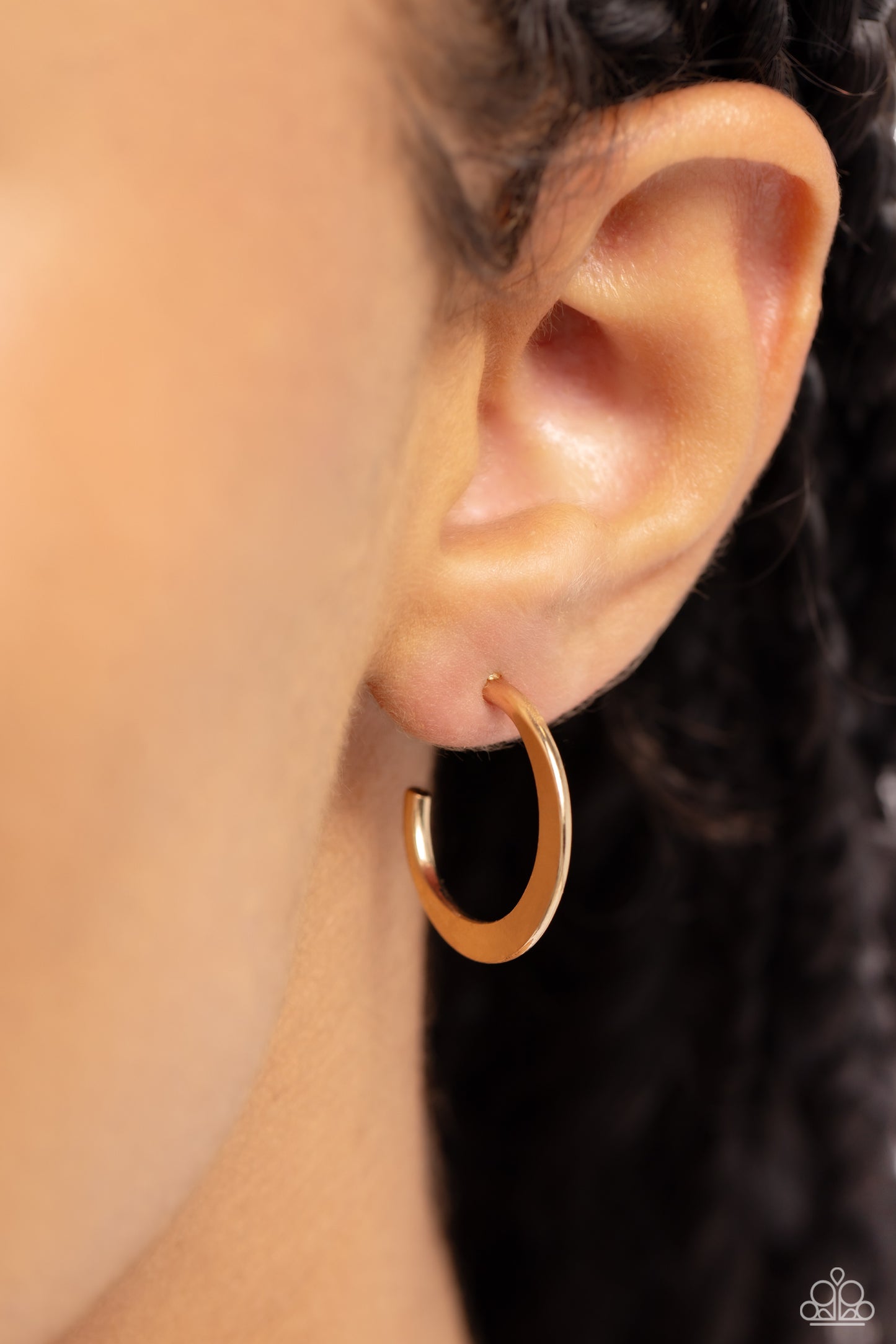 Royal Runway - Gold Simple Dainty Hoop Paparazzi Earrings
