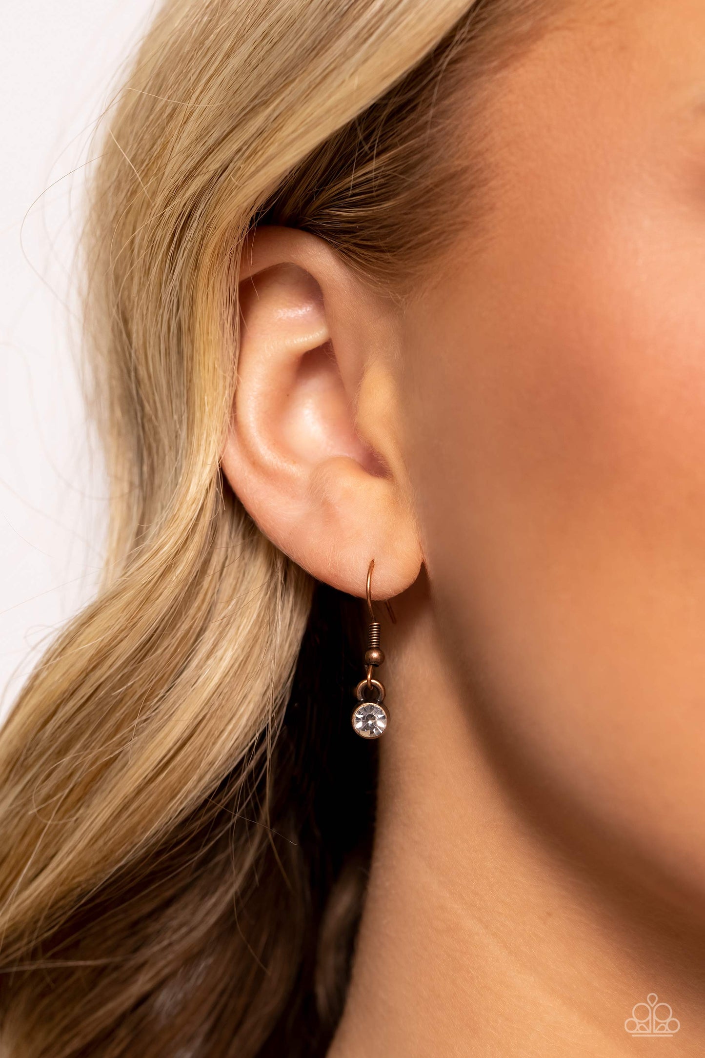 Lunar Lineup - Copper Stellar Pendant Paparazzi Necklace & matching earrings