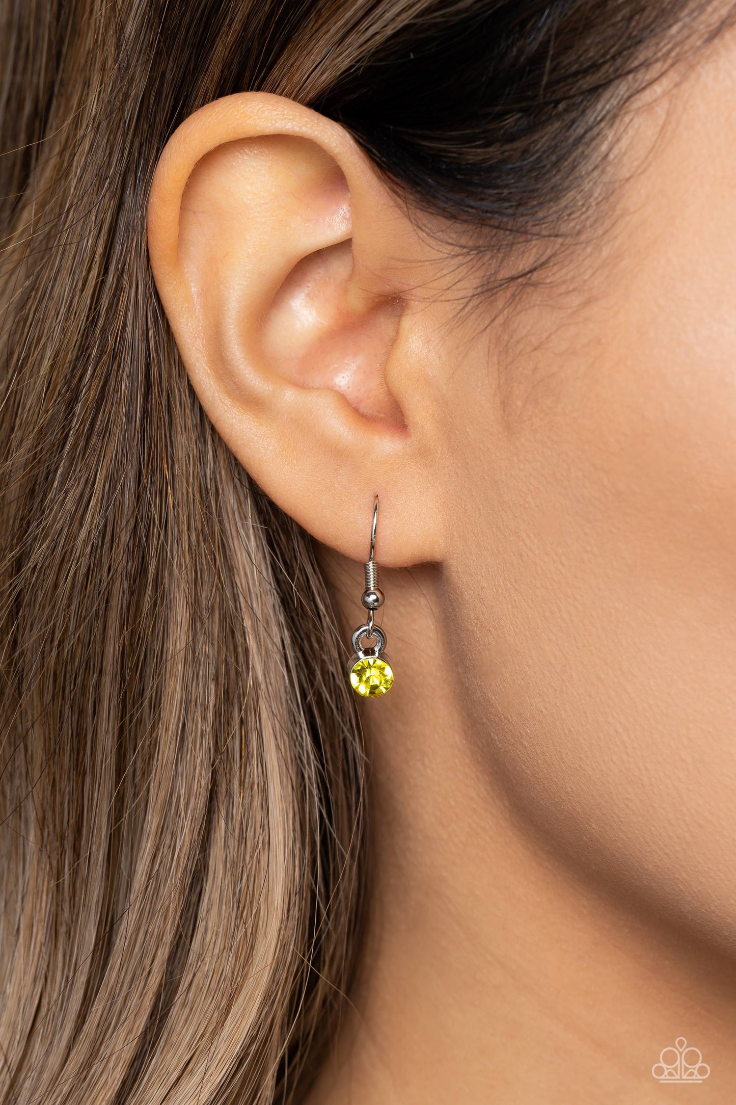 Dandelion Delight - Multi Rhinestone Whimsical Design Pendant Paparazzi Necklace & matching earrings