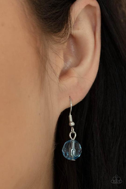 Fairytale Timelessness - Blue Mismatched Beaded Paparazzi Necklace & matching earrings