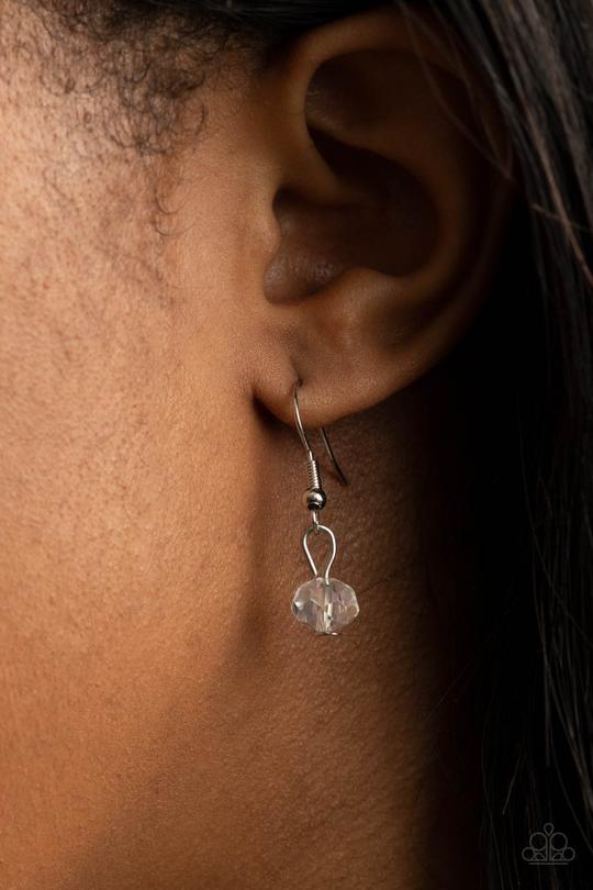 Unlock Your Sparkle - Purple Gem/Silver Key Pendant Paparazzi Necklace & matching earrings