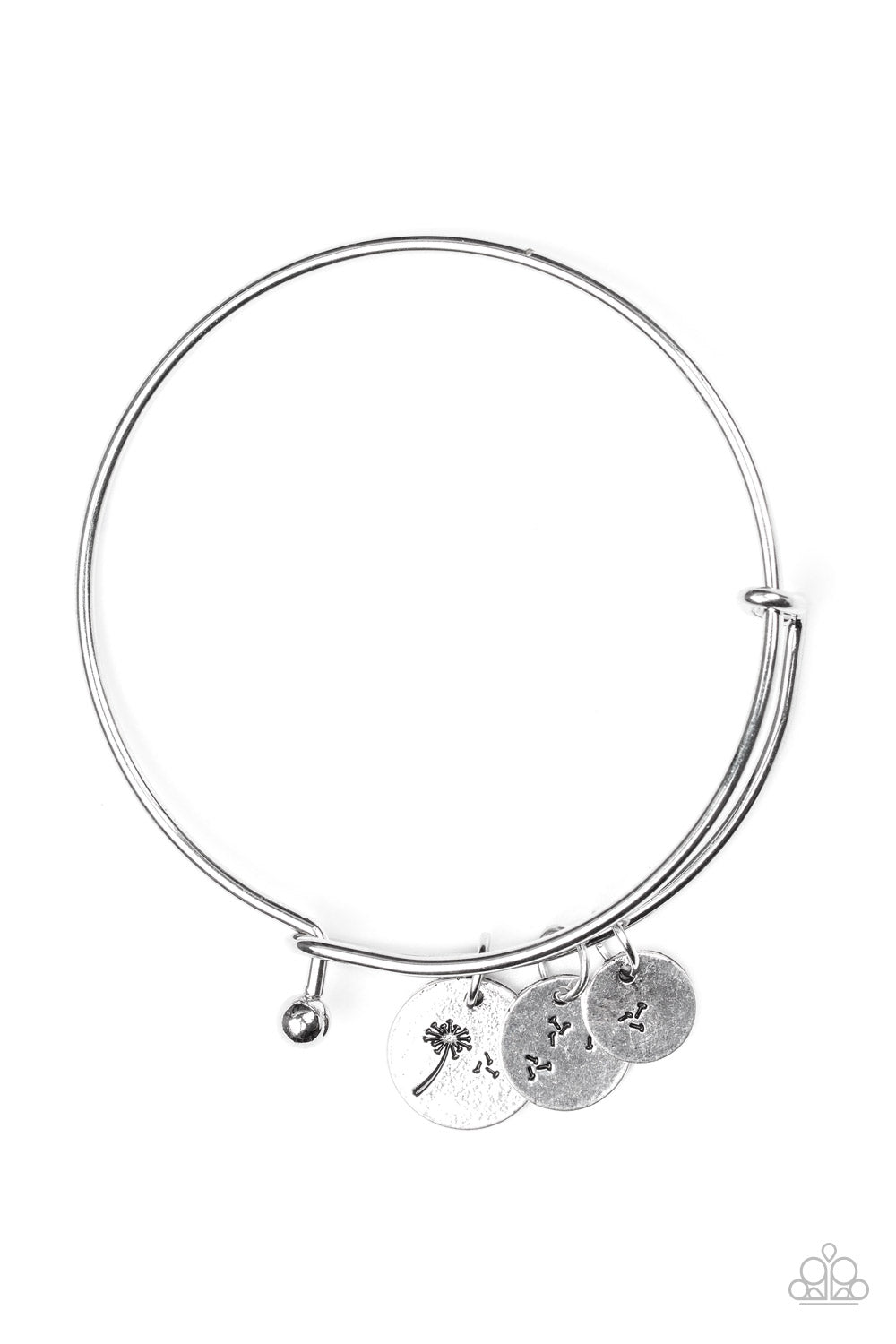Dreamy Dandelions - Silver Charm Paparazzi Bracelet