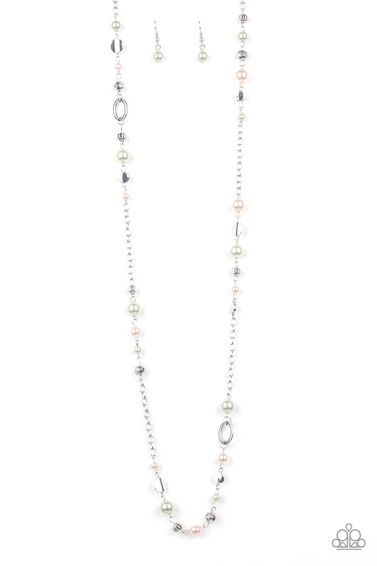 Make an Appearance - Multi Pearl Paparazzi Necklace & matching earrings