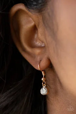Always a Winner - Gold Infinity Necklace and matching earrings