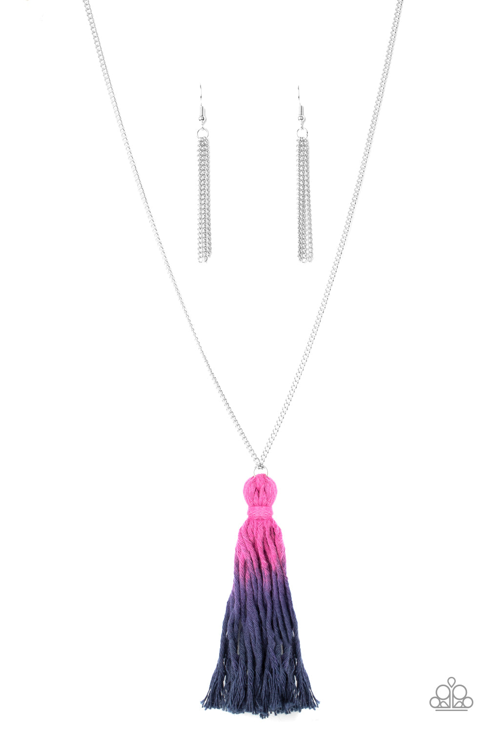 Totally Tasseled - Multi Tassel Pendant Necklace & matching earrings