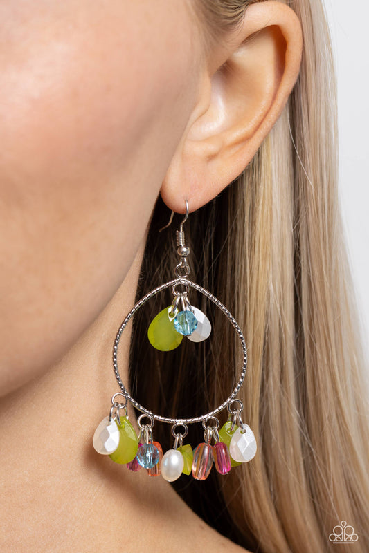 Elite Expression - Multi Colored Beaded Paparazzi Earrings