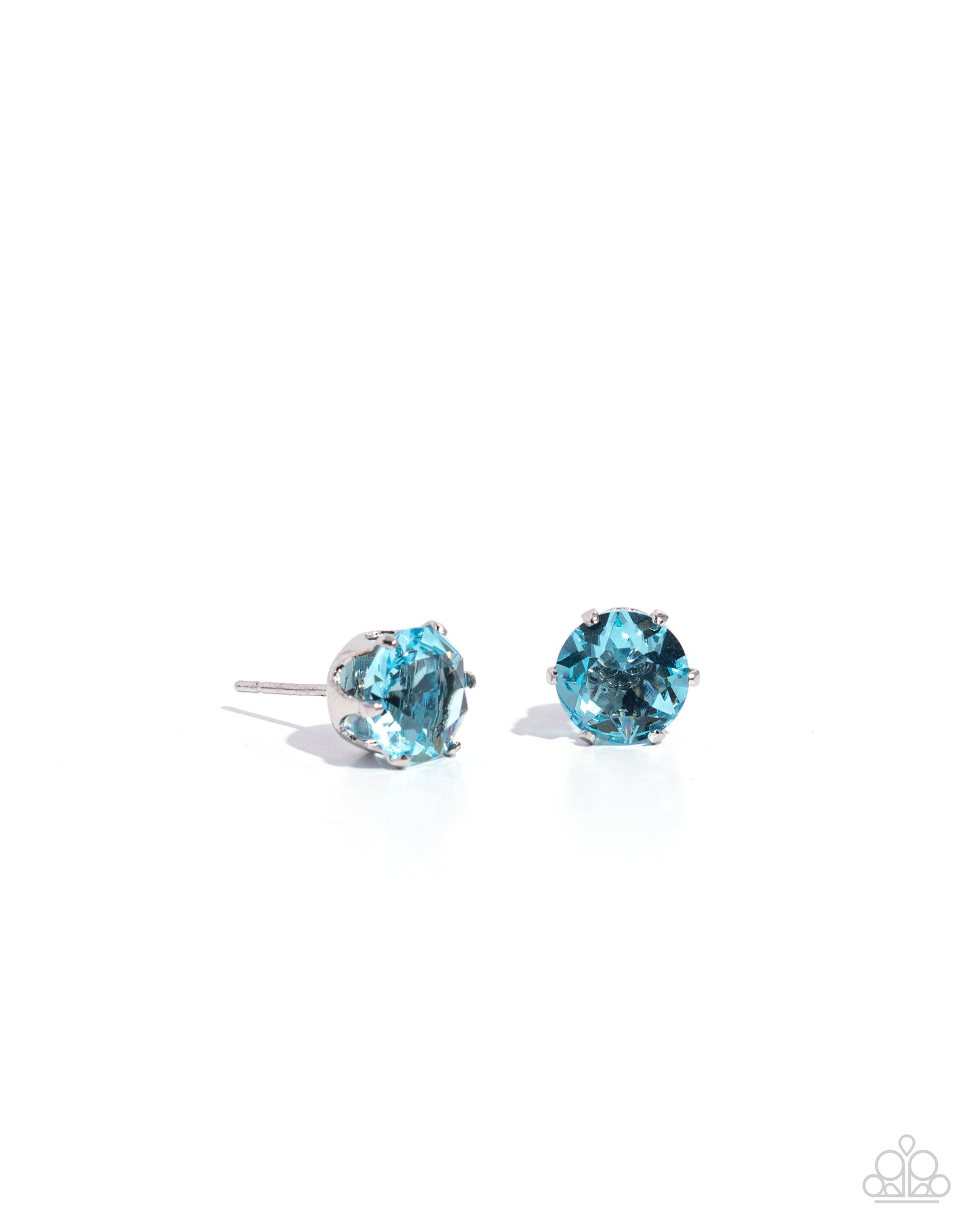 Breathtaking Birthstone - Blue Rhinestone March Paparazzi Post Earrings