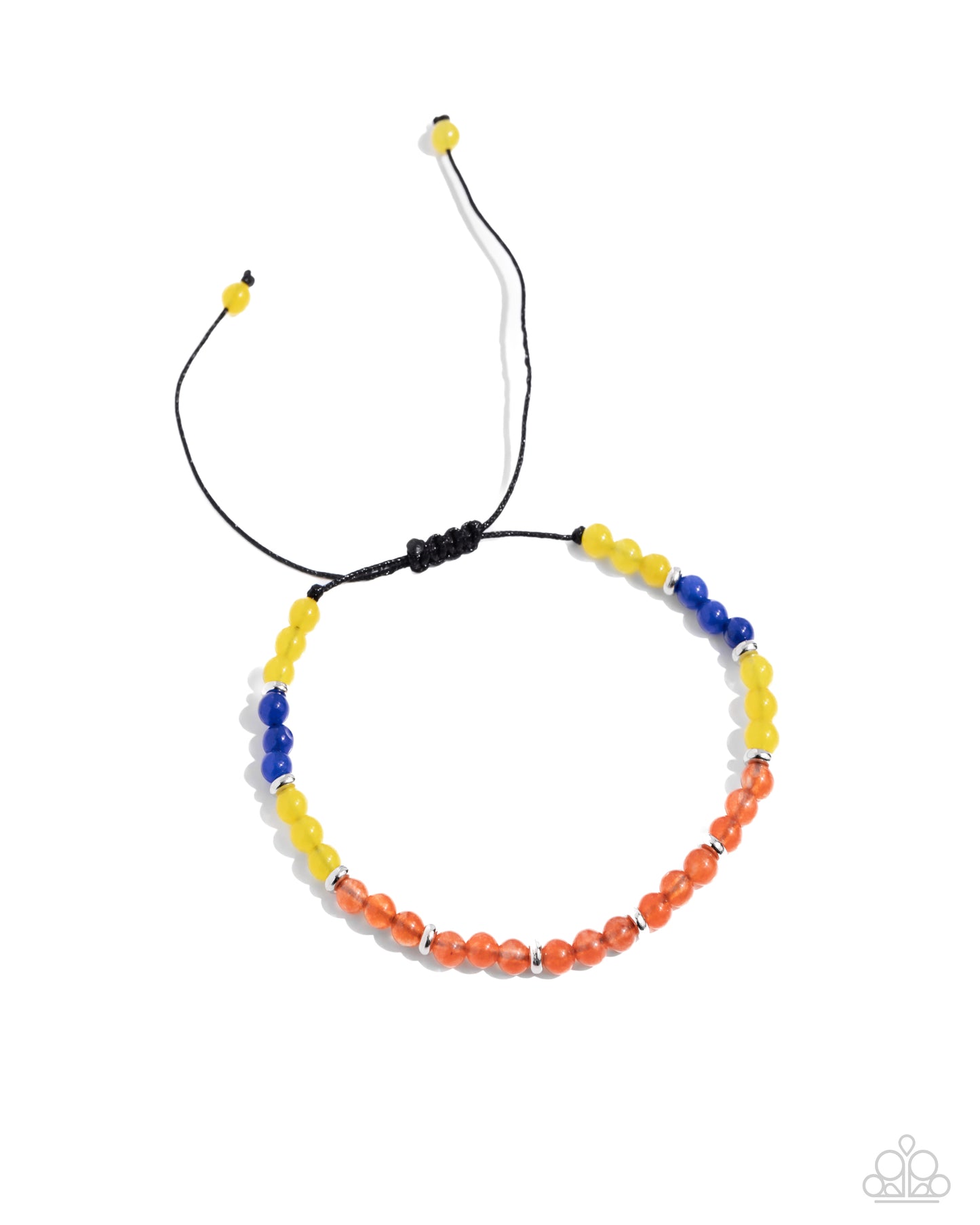 We Own the Night - Orange, Yellow, & Blue Stone Beaded Paparazzi Urban Bracelet