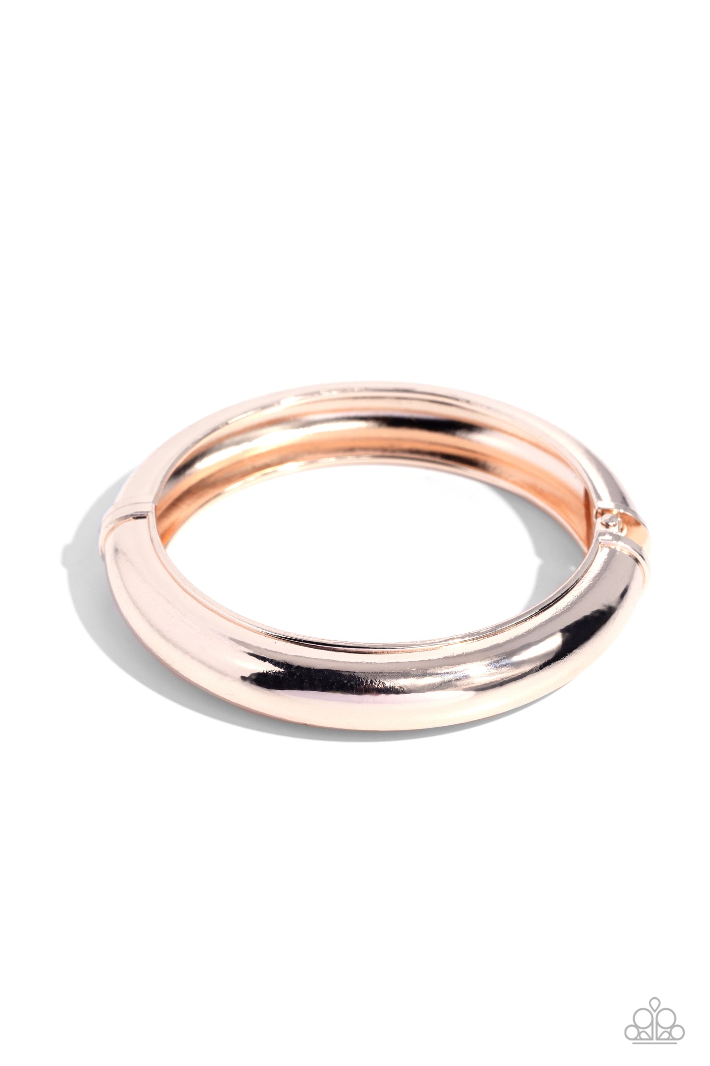 Strut Your CUFF - Rose Gold Paparazzi Hinge Bracelet