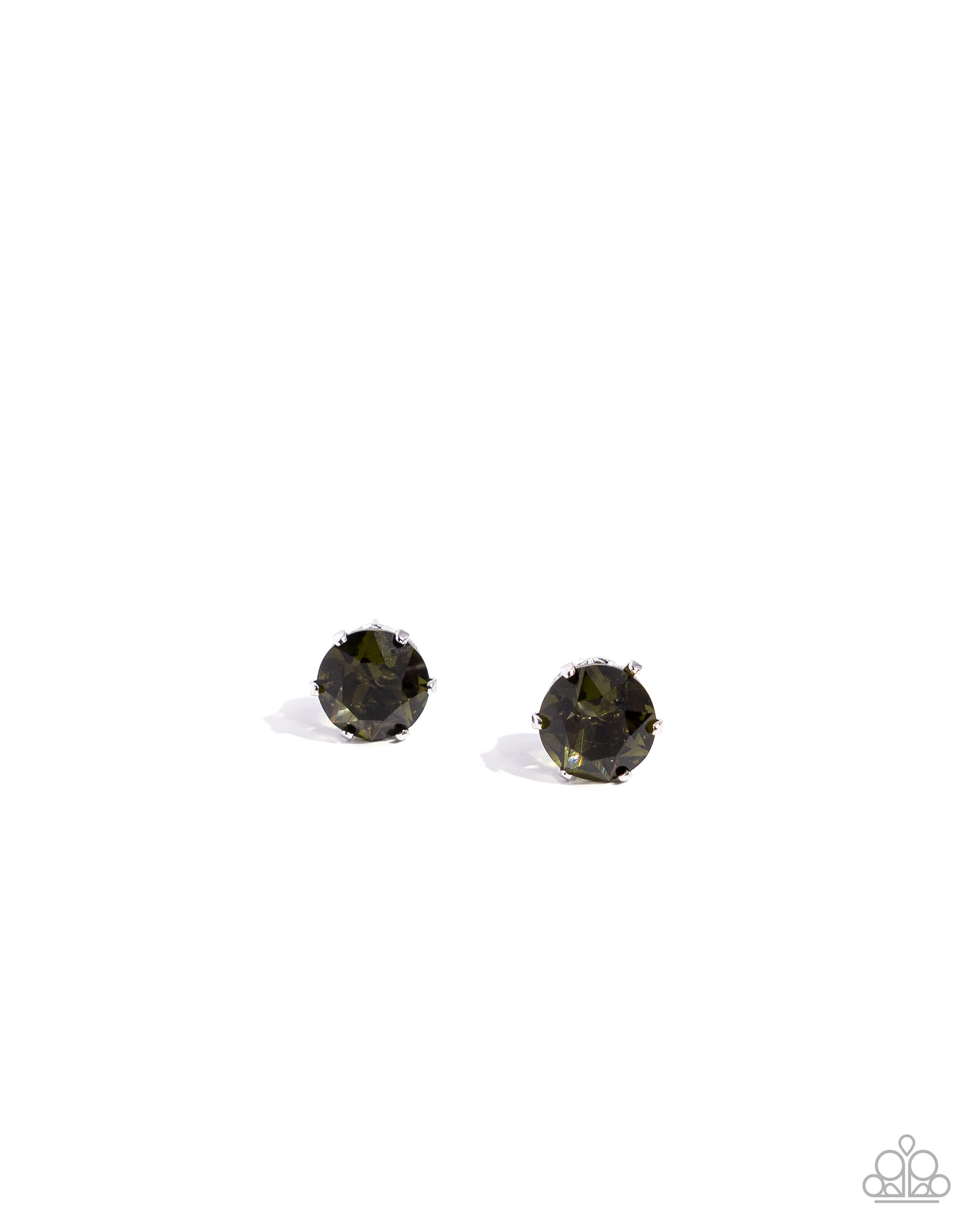 Breathtaking Birthstone - Green Peridot Rhinestone August Birthstone Paparazzi Earrings