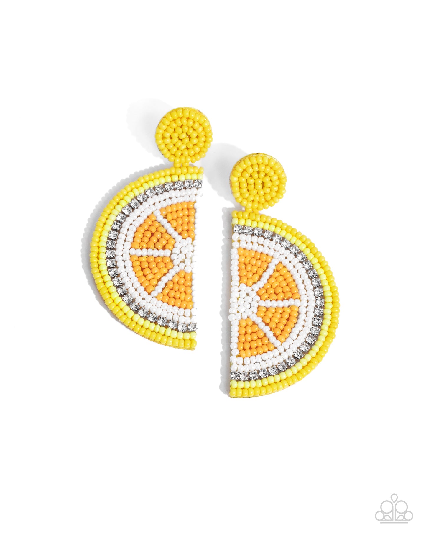 Lemon Leader - Yellow Seed Bead Lemon Paparazzi Earrings