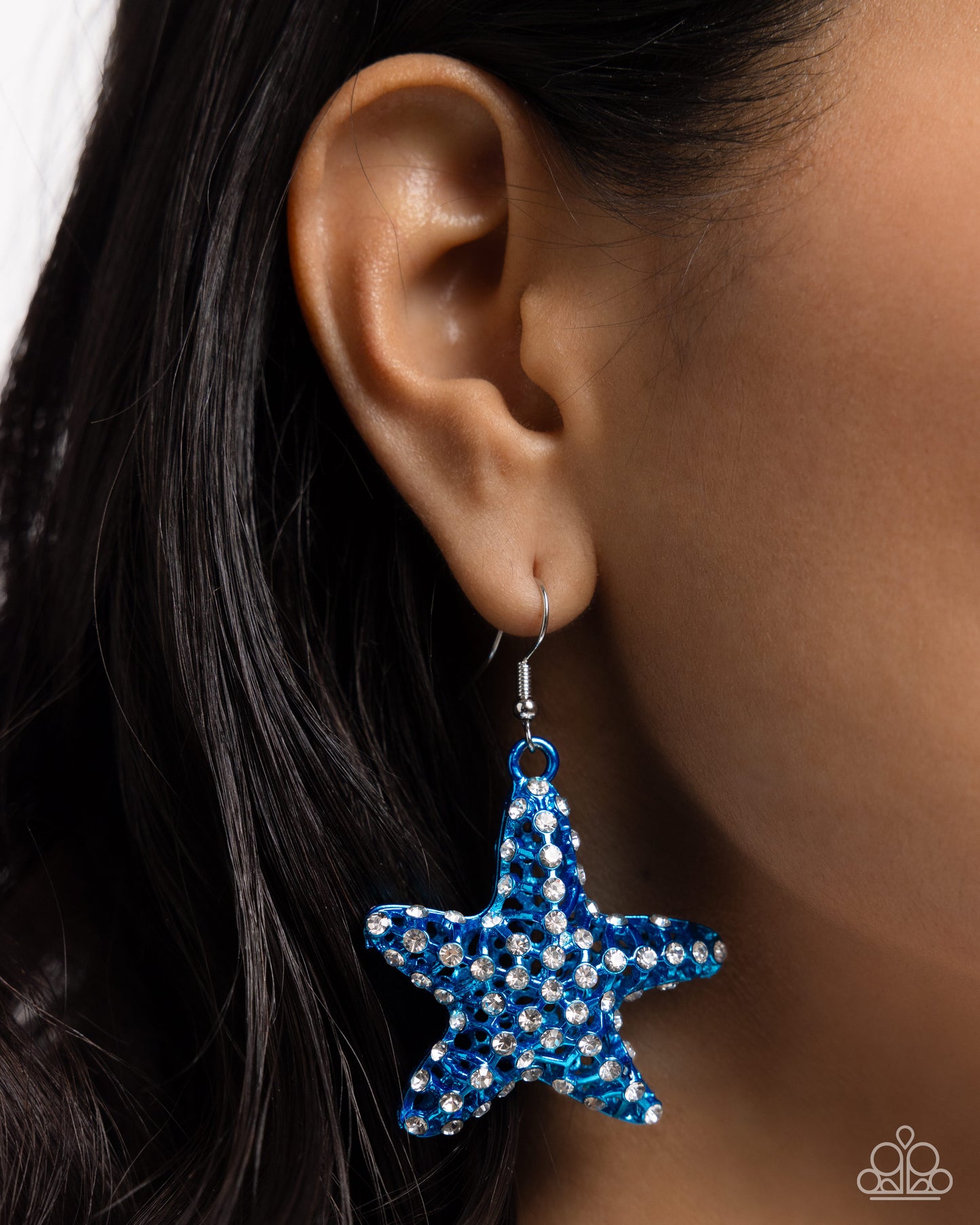 Skilled Starfish - Blue Starfish Charm Paparazzi Earrings
