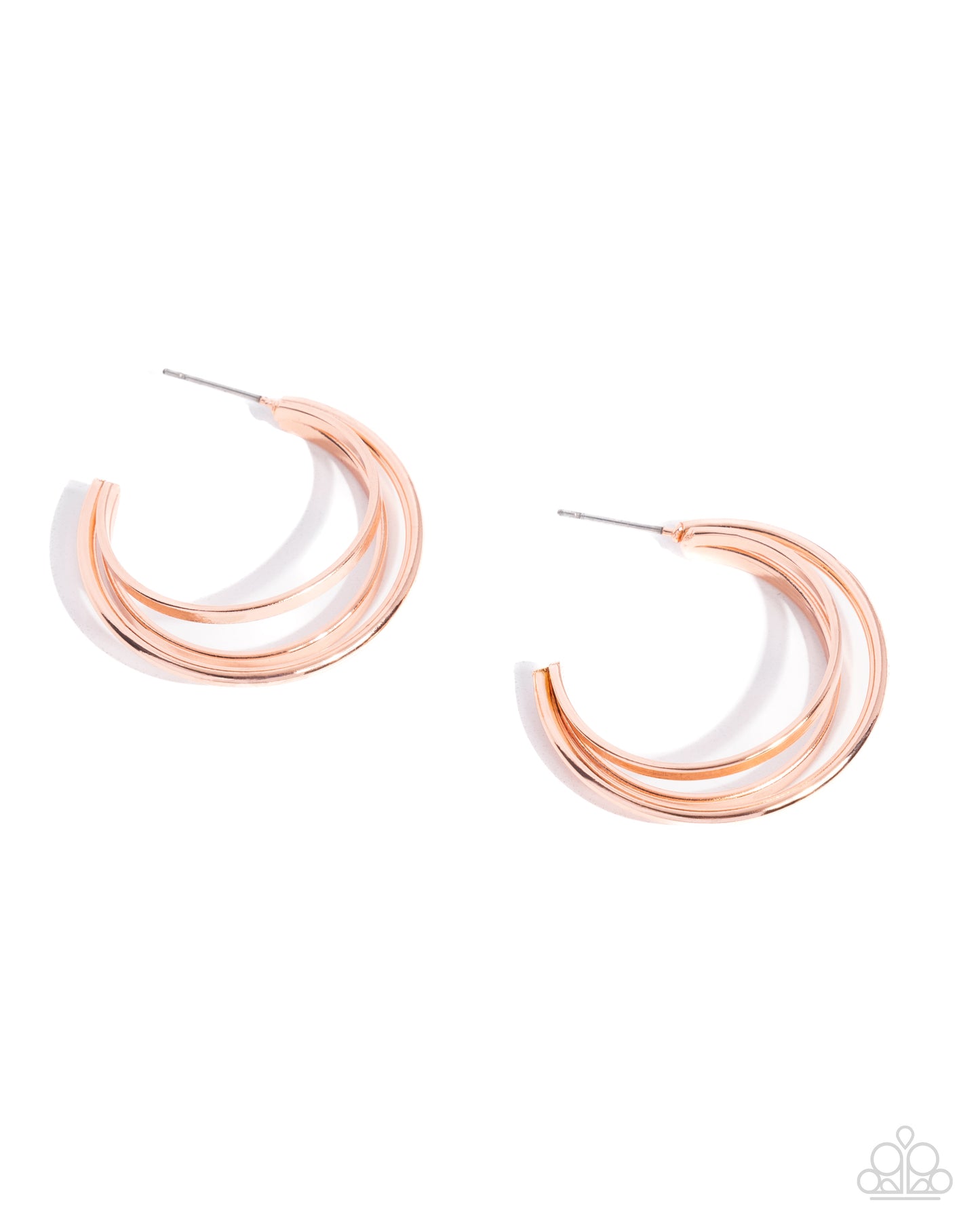 Curly Charisma - Copper Thick Curl Paparazzi Hoop Earrings