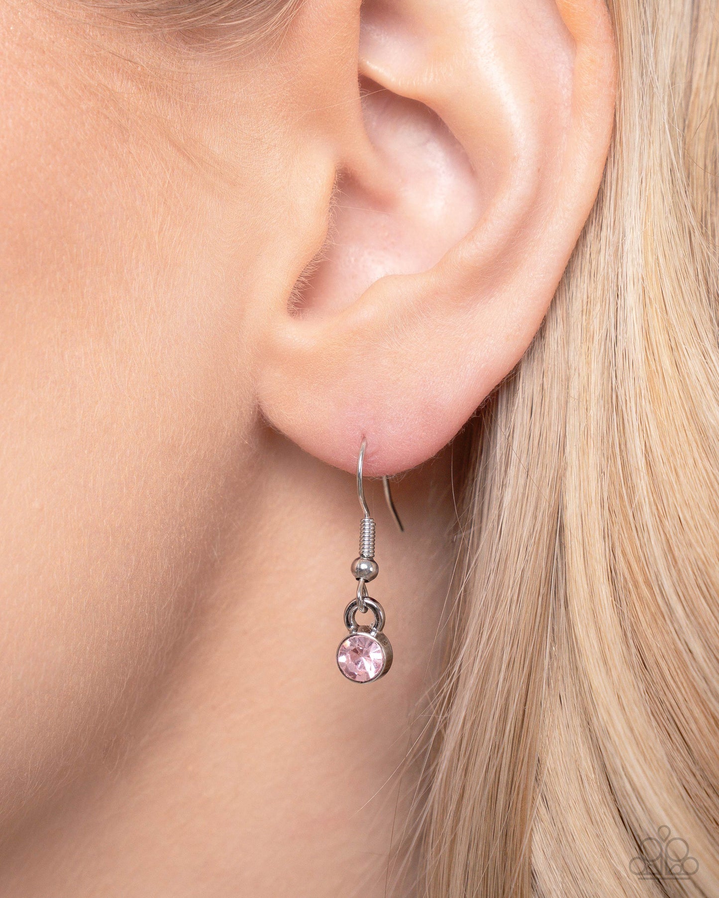 Genteel Gallery - Pink Faceted Gems Paparazzi Necklace & matching earrings