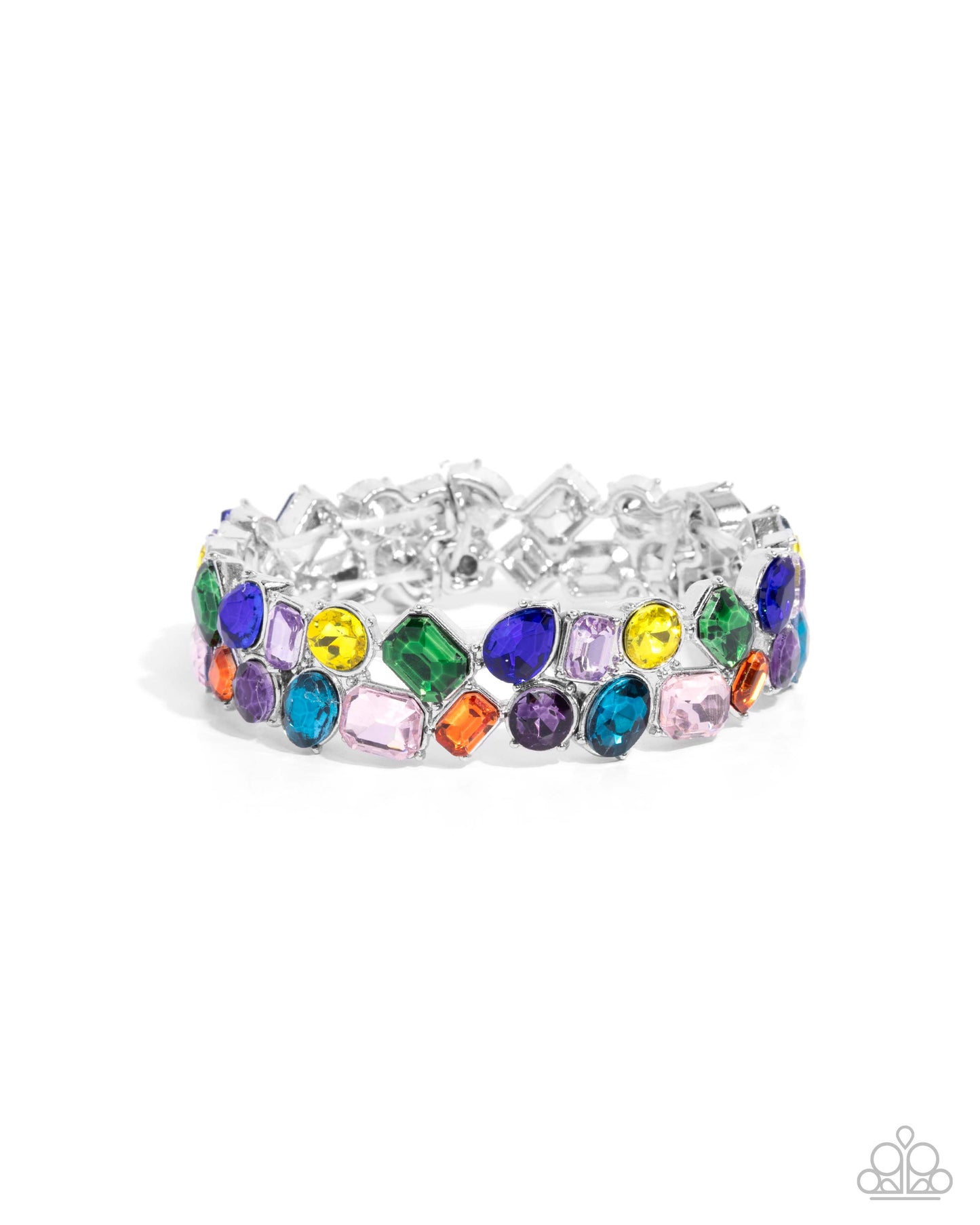 Handcrafted Haven - Multicolored Gems Paparazzi Stretch Bracelet