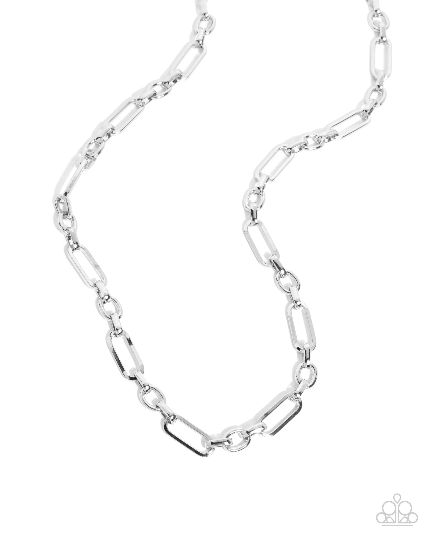 Neat Novelty - Silver Abstract Chain Paparazzi Necklace
