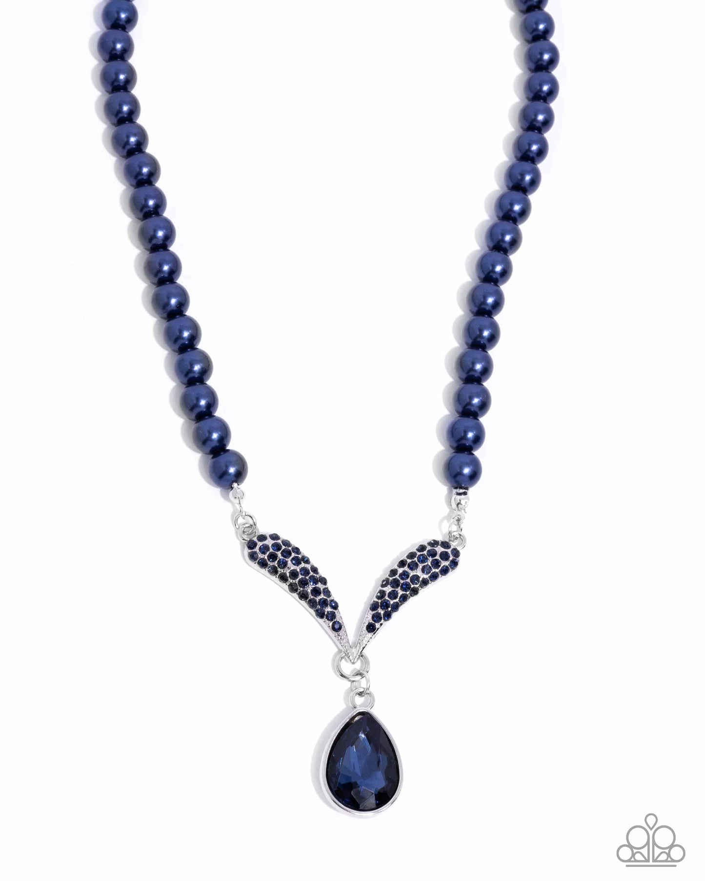 Avant-Garde Adornment - Blue Pearls/Mermaid Tail Fitting Paparazzi Necklace & matching earrings