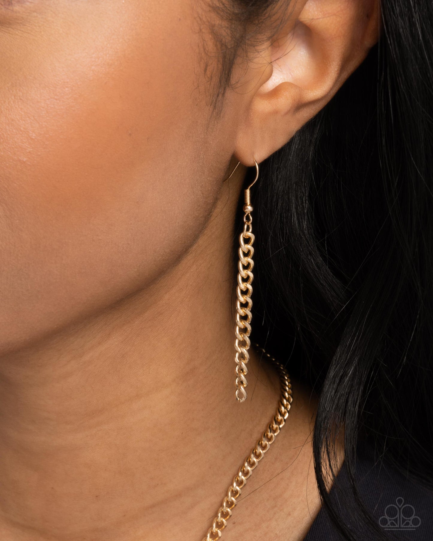 Belles Radiance - Pink Rose Pendant/Gold Chain/White Pearls Paparazzi Necklace & matching earrings