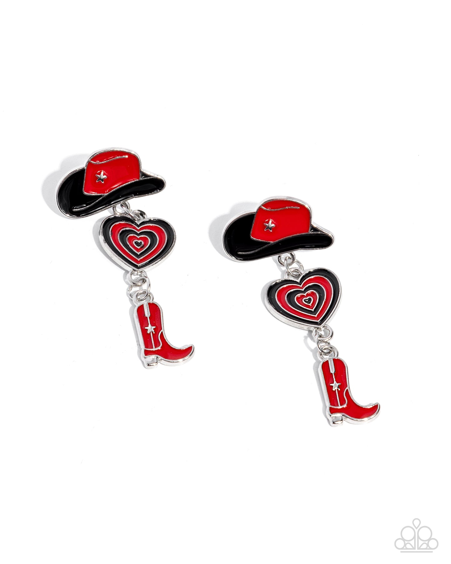 Swing Dance Delight - Multicolored Western Charms Paparazzi Earrings
