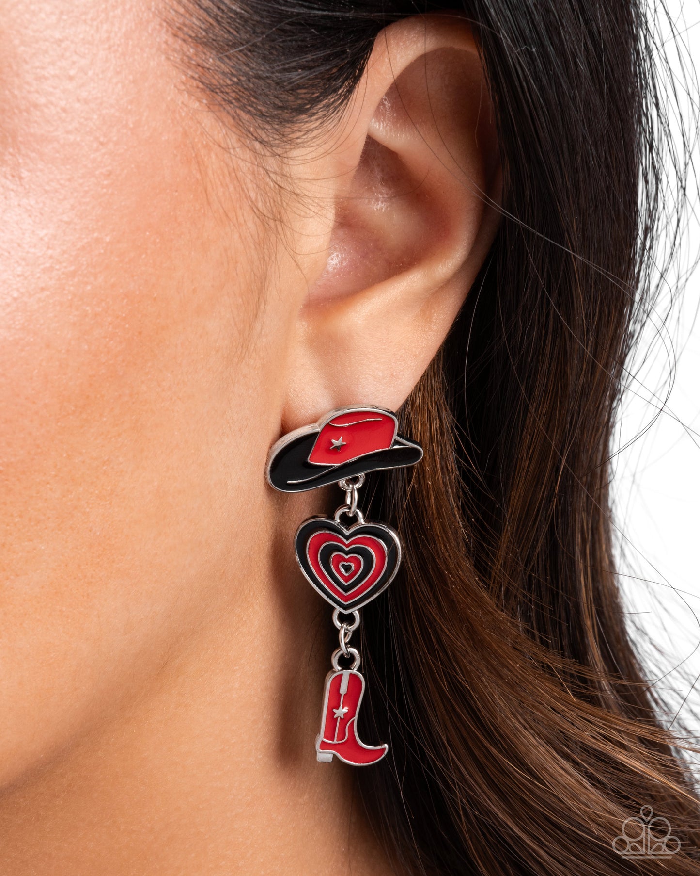 Swing Dance Delight - Multicolored Western Charms Paparazzi Earrings