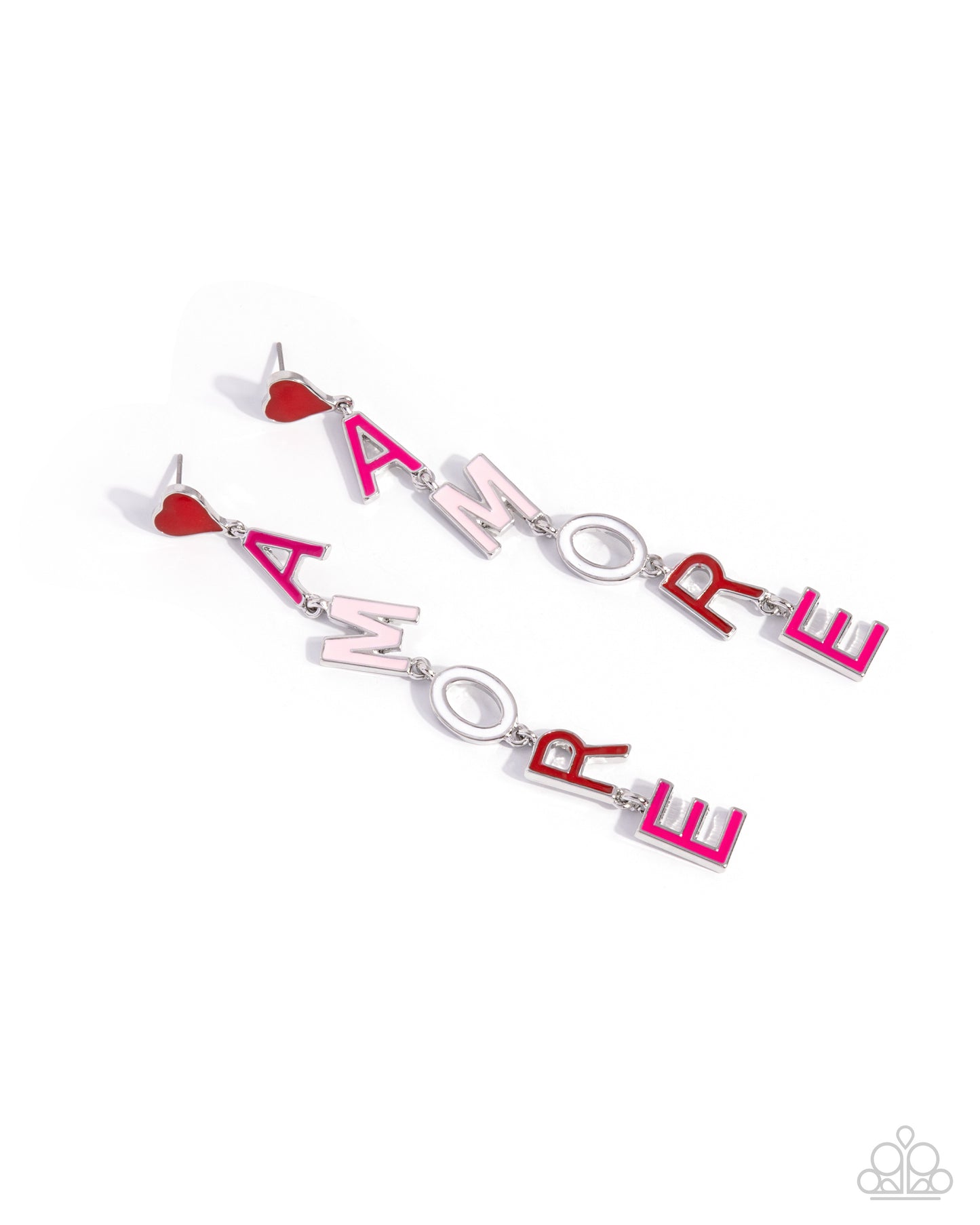 Amore Mio - Multicolored "AMORE" Paparazzi Earrings