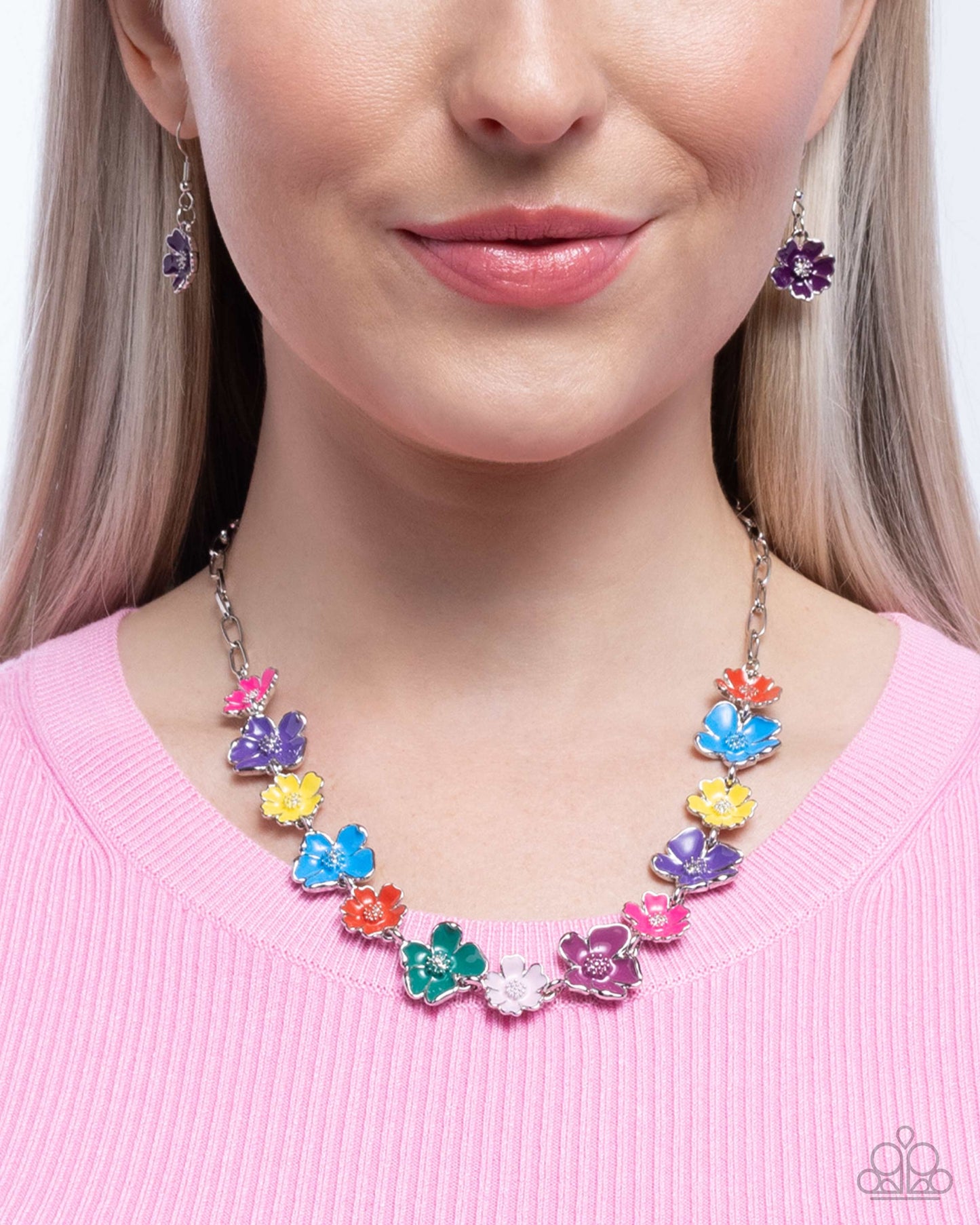 Forthright Florals - Purple Complete Look Paparazzi Accessories