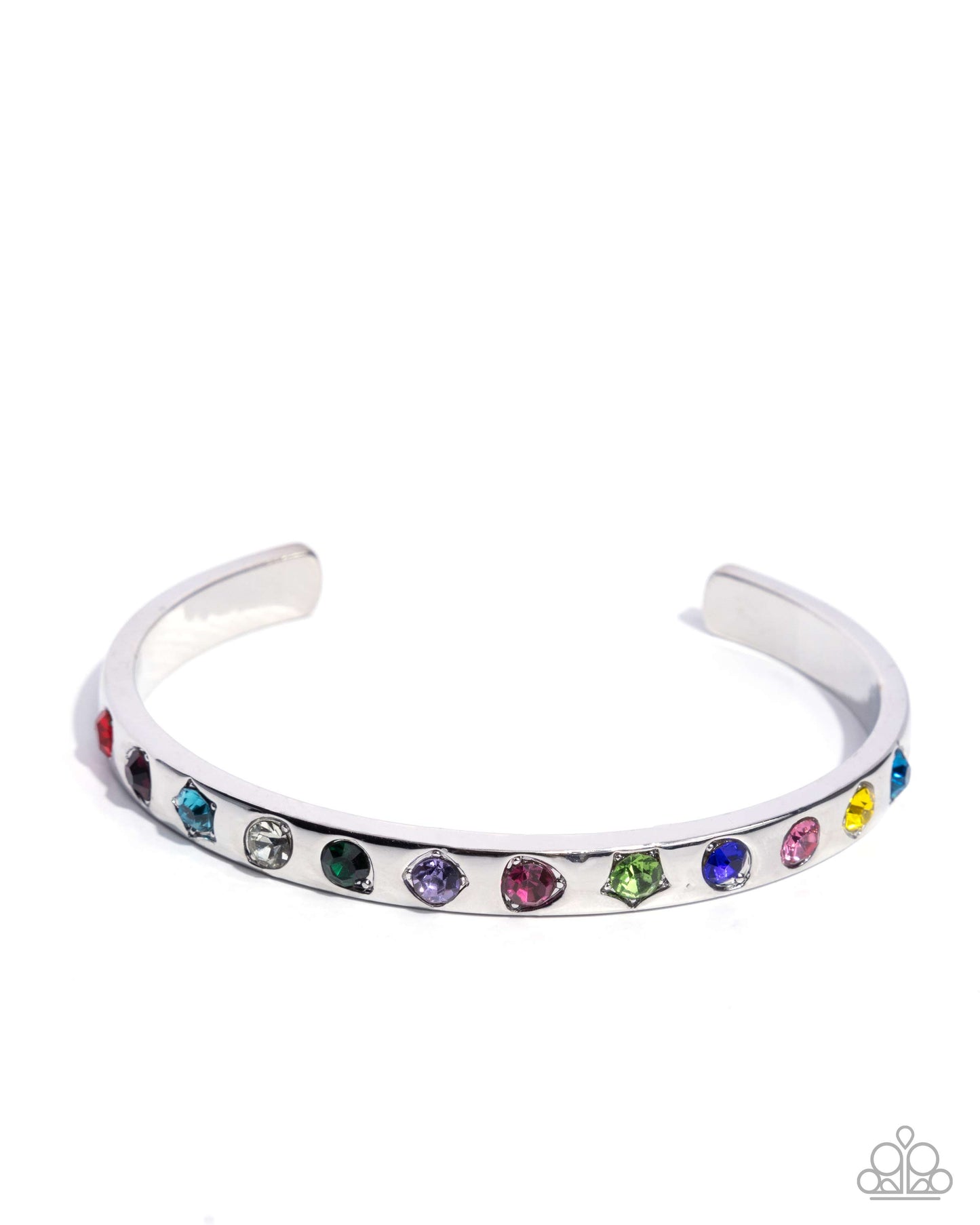 Best of the Bling - Multicolored Gem Paparazzi Cuff Bracelet